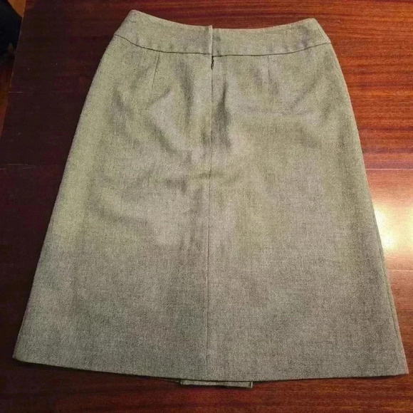 A-Line Womens Stretch Midi Skirt Gray Size 4 - Picture 2 of 9